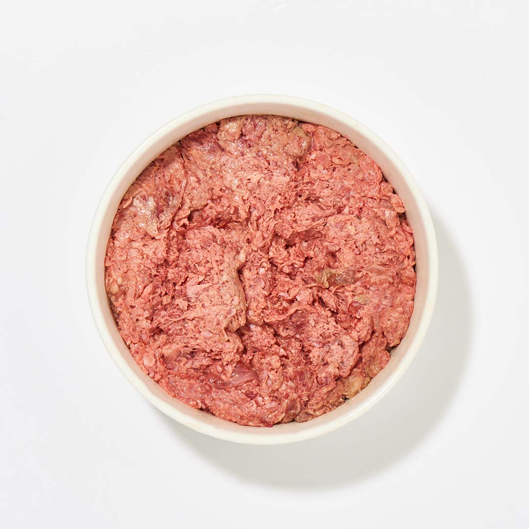 Rinderkopffleisch grob gewolft in verformten 500g Packungen als Rabattcharge