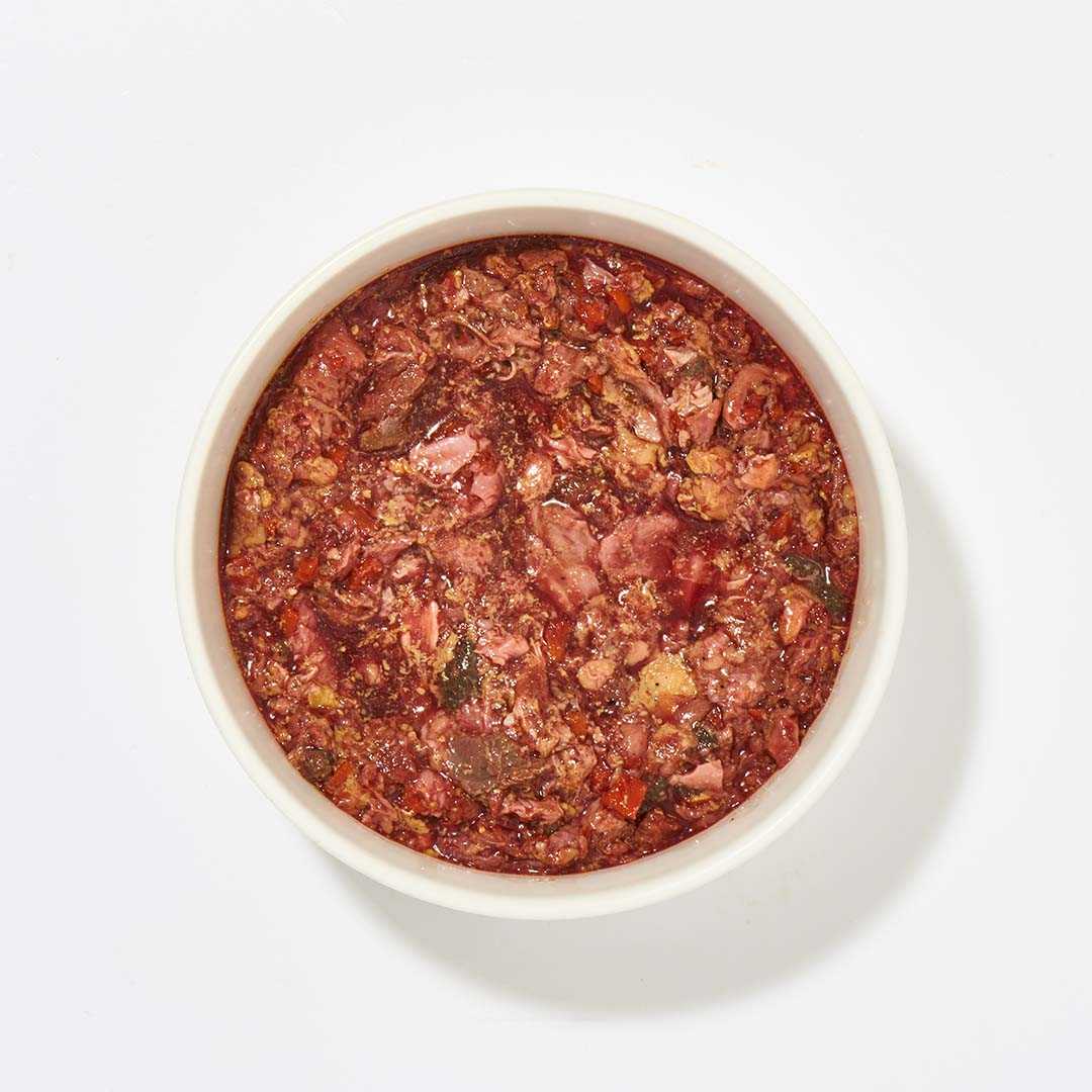 BARF Komfort PLUS Pferd Hundefutter, 250 g Schale mit Pferdefleischmischung