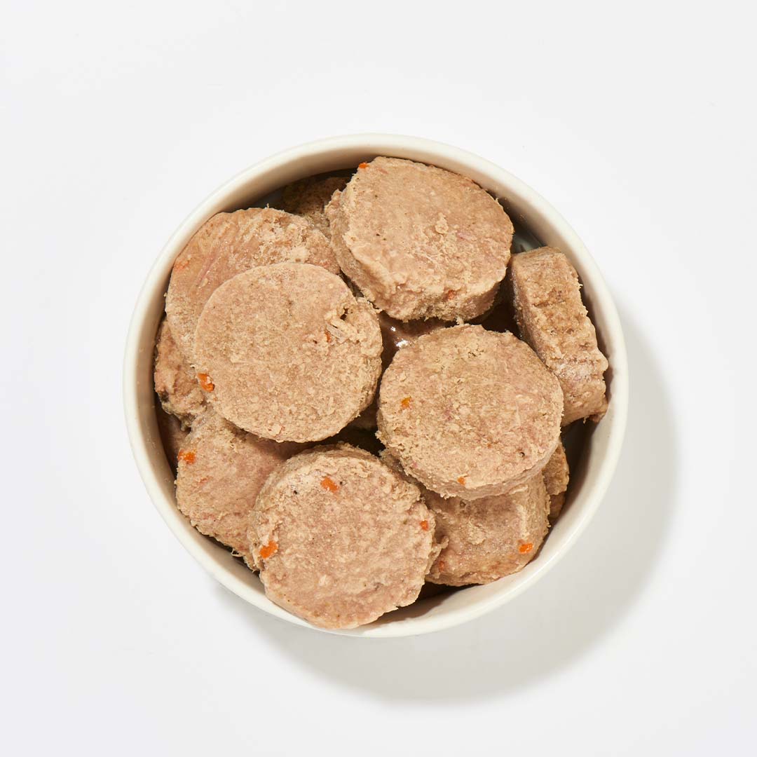 BARF Komfort PLUS Lamm TALER in Schale, Hundeernährung, 800 g, mit Lammfleisch und gesunden Zutaten.