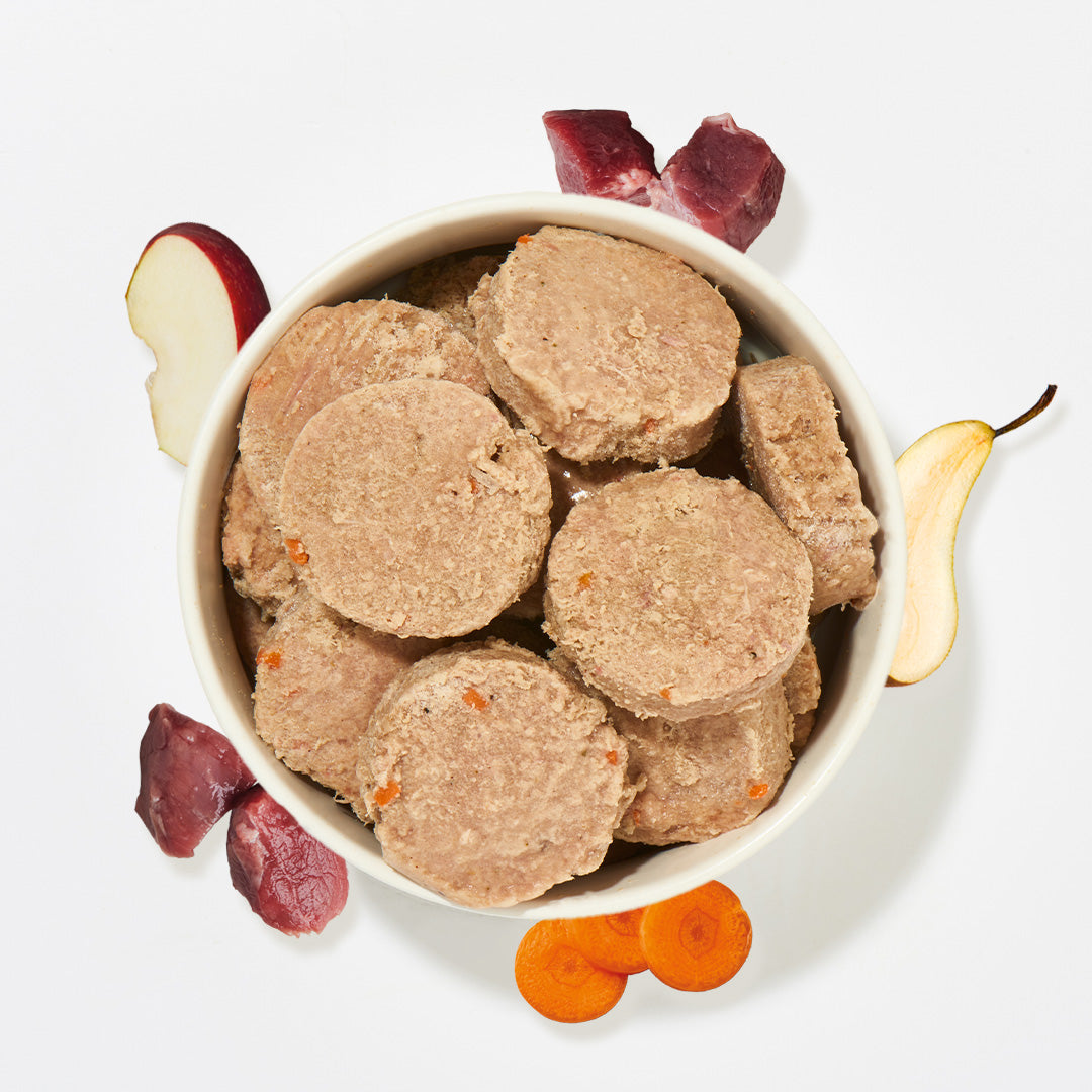BARF Komfort PLUS Lamm TALER mit Lammfleisch, Innereien und Gemüse für Hunde