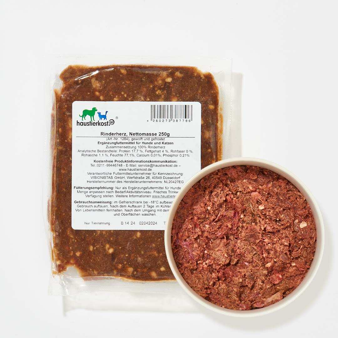 Rinderherz 30x500g leicht verformte Packungen aufgrund unebenem Einfrieren, hohe Qualität