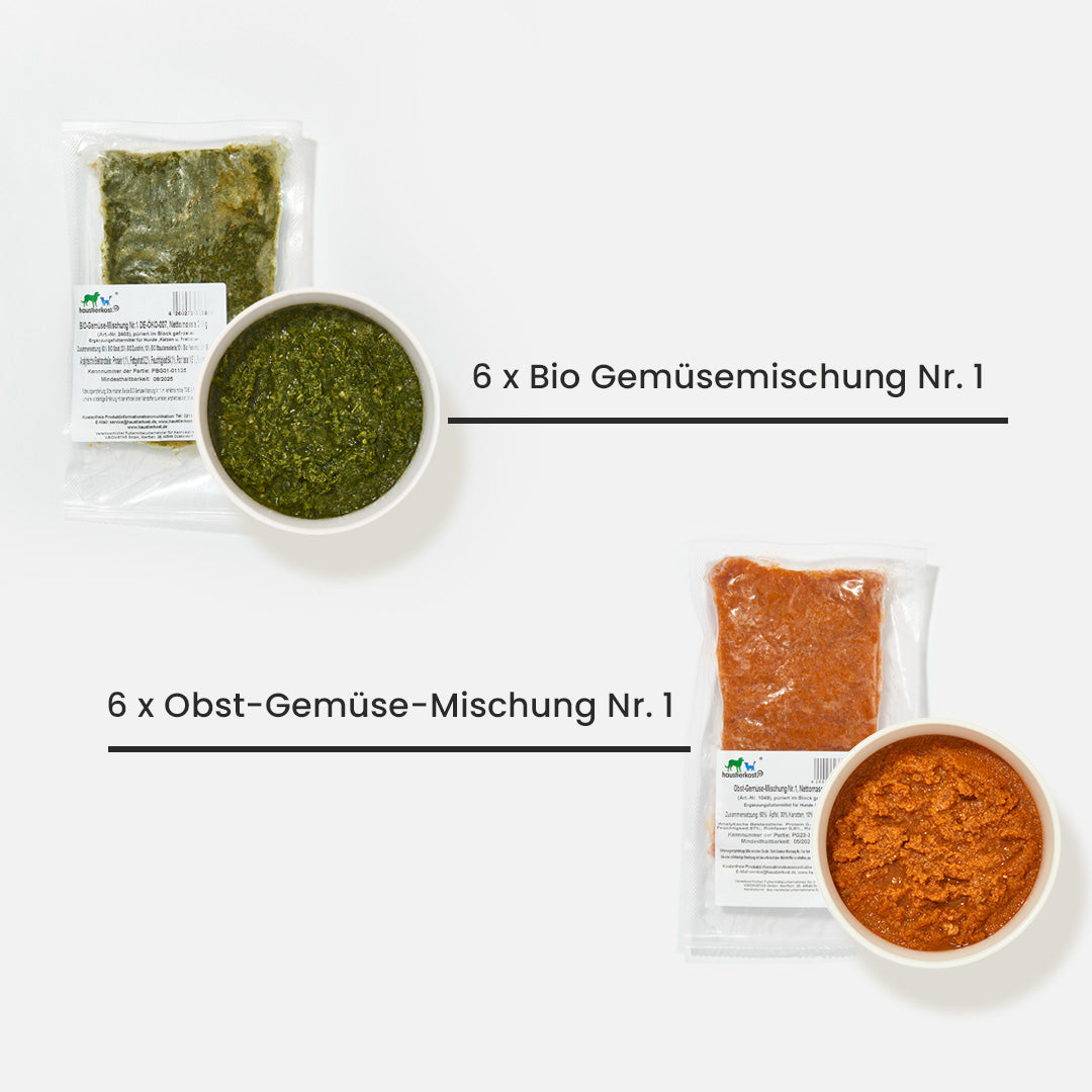 Paket Hund PURINARM 15 kg mit purinarmer Fleisch- und Gemüsemischung für empfindliche Hunde