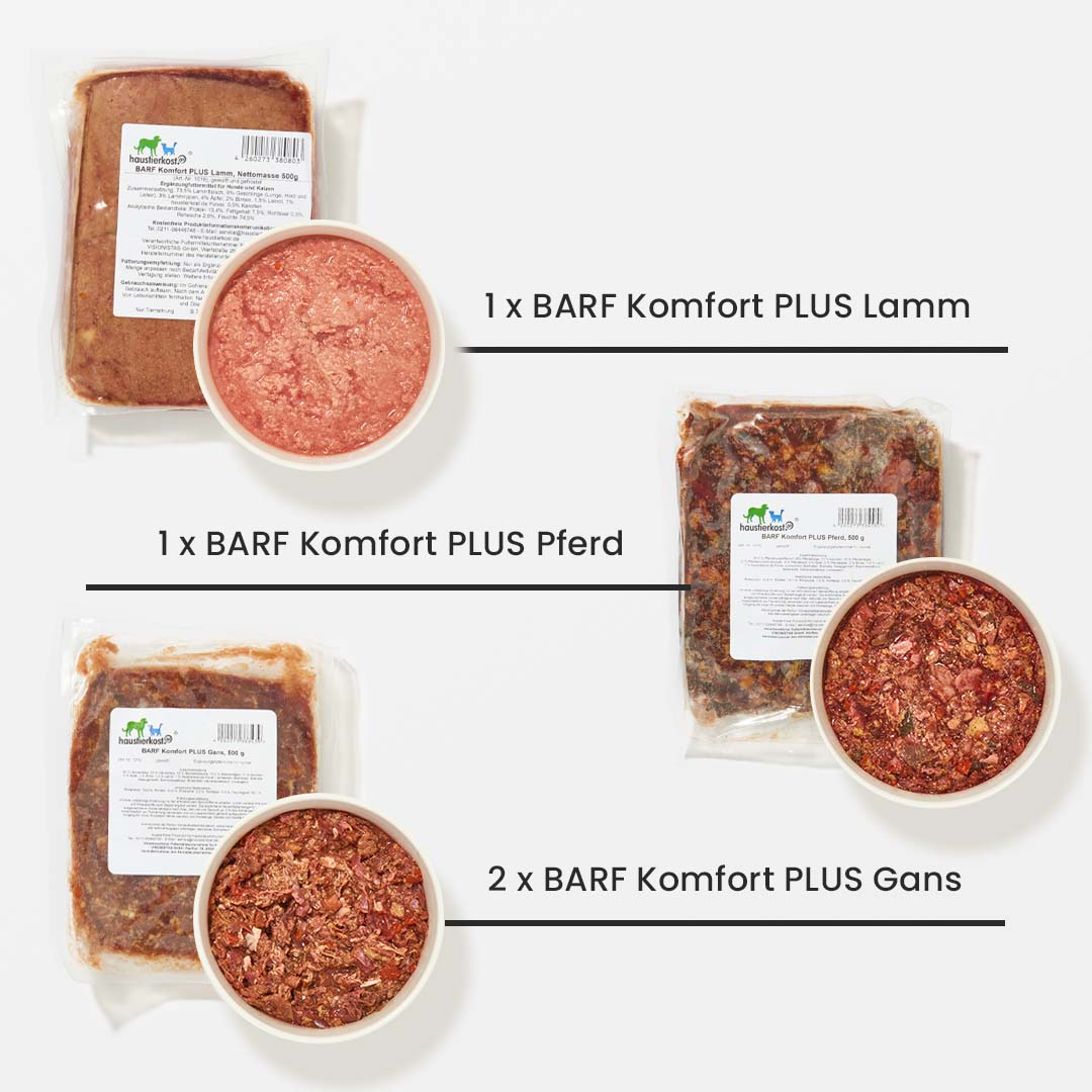 BARF Komfort PLUS Lamm, Pferd, Gans