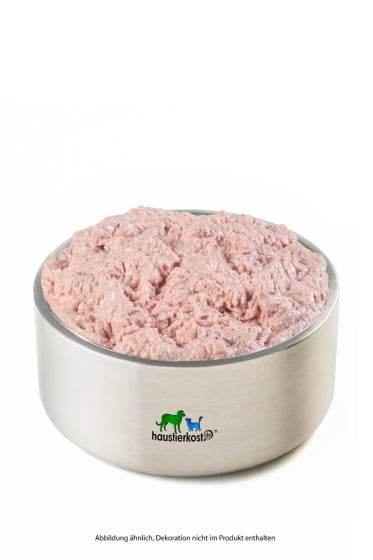 Rinderknochenbrei in Metallschüssel, natürliche Calciumquelle, 250 g.