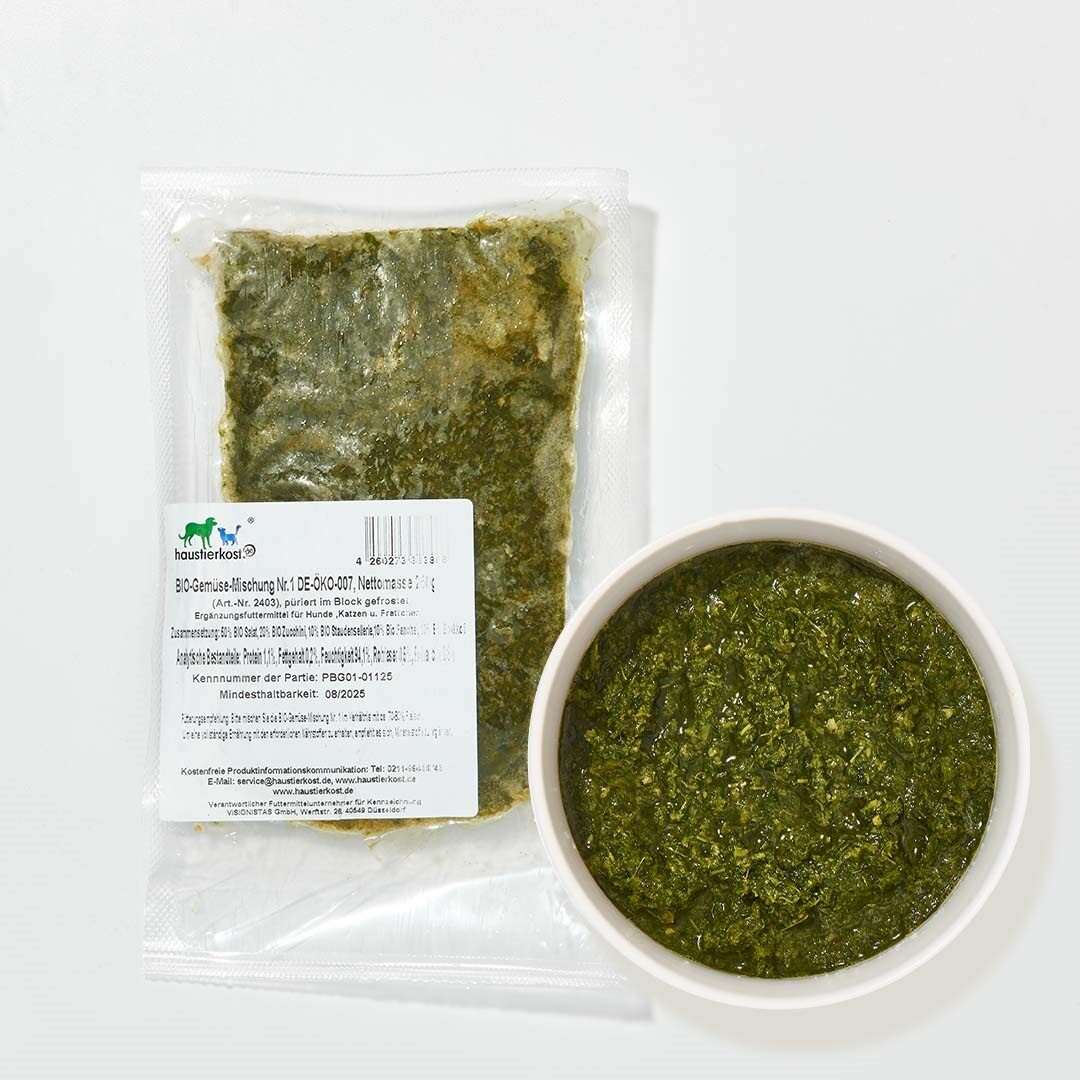 BIO Gemüsemischung Nr. 1 DE-ÖKO-007, Tiefkühlware, 250 g Packung in einer schale