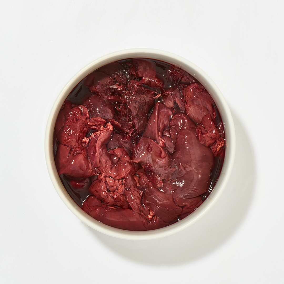 BIO Hähnchenleber DE-ÖKO-006 in weißer Schale, 500 g, nährstoffreich mit Vitamin A, B1, B2, B12, C und D sowie Eisen.