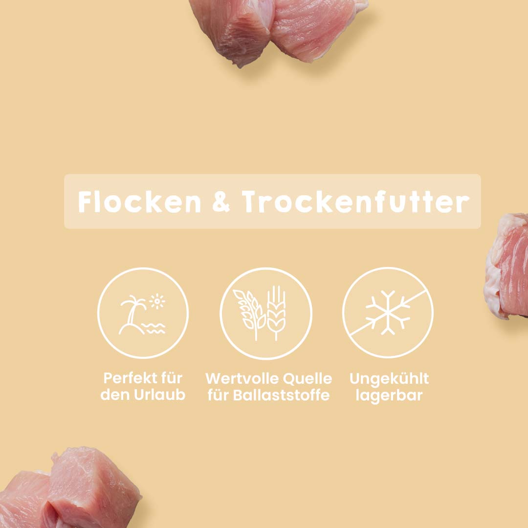 Strauß & Hirse Hundefutter mit Straußenfleisch, Omega-Fettsäuren, Biotin und Probiotika für empfindliche Hunde, getrocknet und ballaststoffreich.