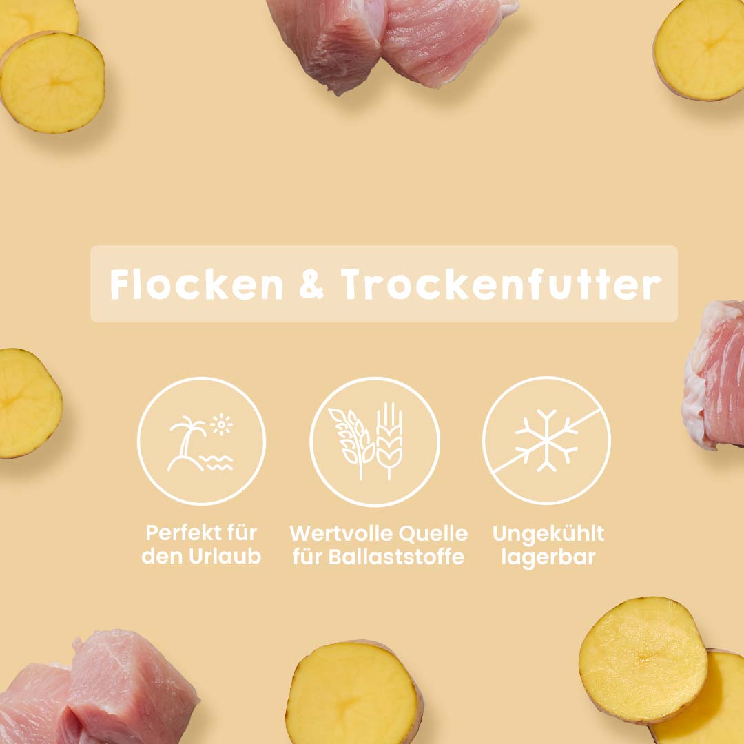 Truthahn mit Kartoffel Hundefutter, 1 kg, getreidefrei, hoher Fleischanteil, ohne künstliche Zusatzstoffe, geeignet für empfindliche Hunde und Allergiker, Trockenfutter für ausgewachsene Hunde.