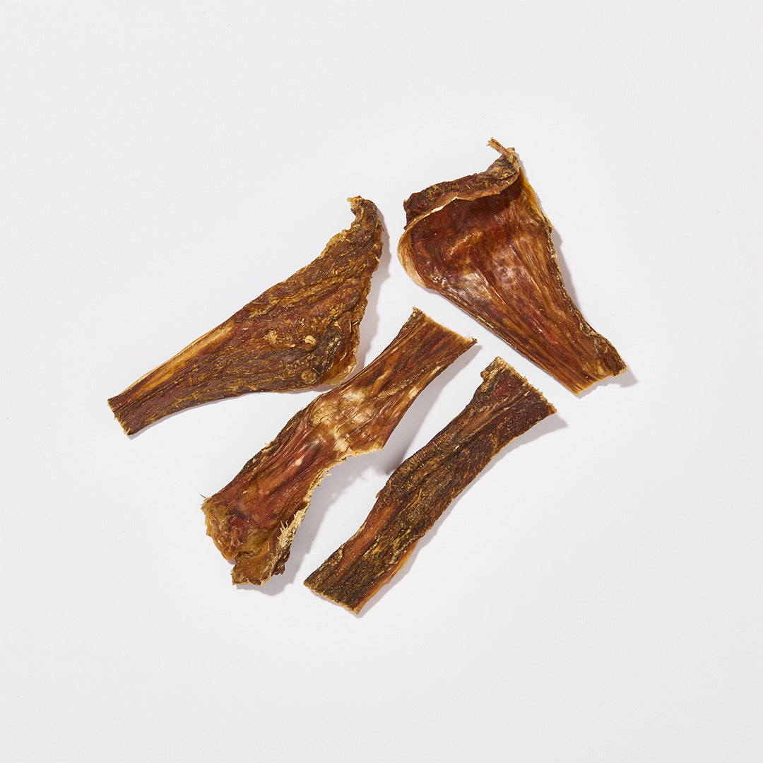 Rinderdörrfleisch Schlund flach 500g flache getrocknete Rinderstreifen als Kauartikel ohne China-Import