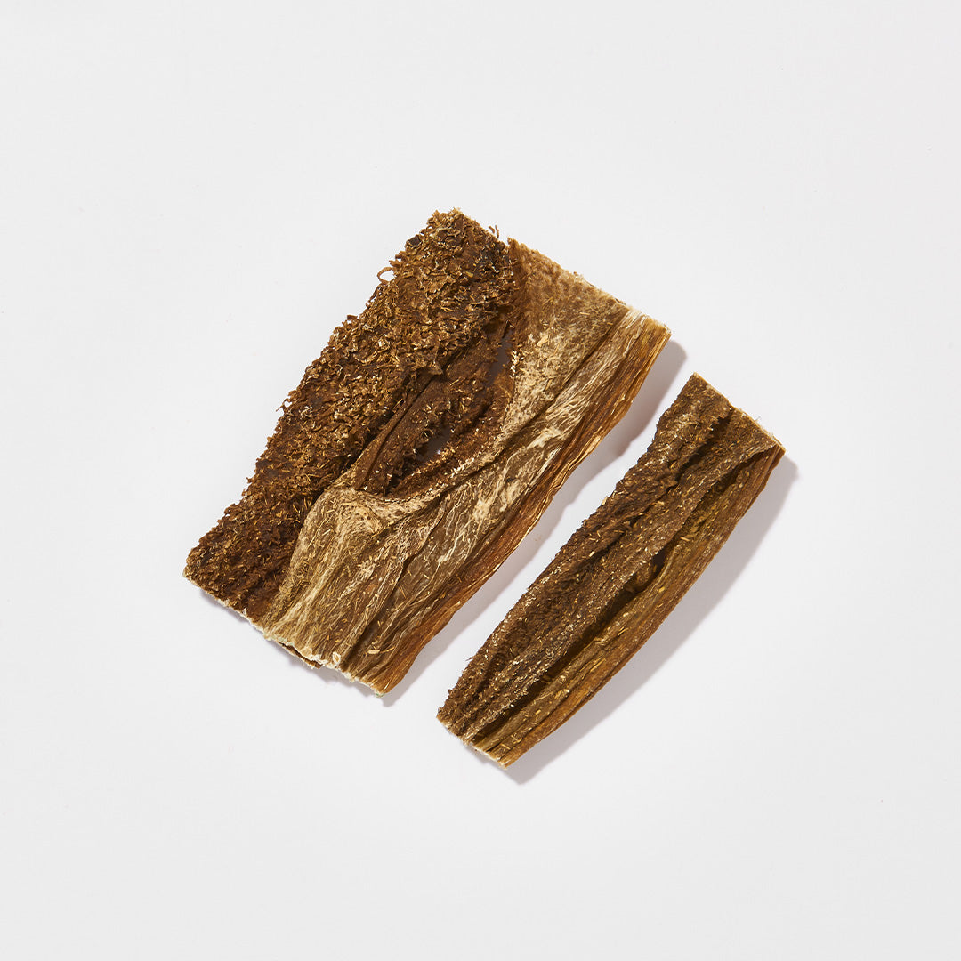 Lammpansen getrocknet, Knabberspaß für Hunde, 500 g Packung.