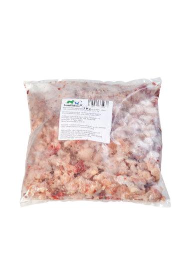 Kaninchen-Mix, 1 kg Packung, geeignet für Hunde und Katzen, ideal für sensible und allergische Tiere.