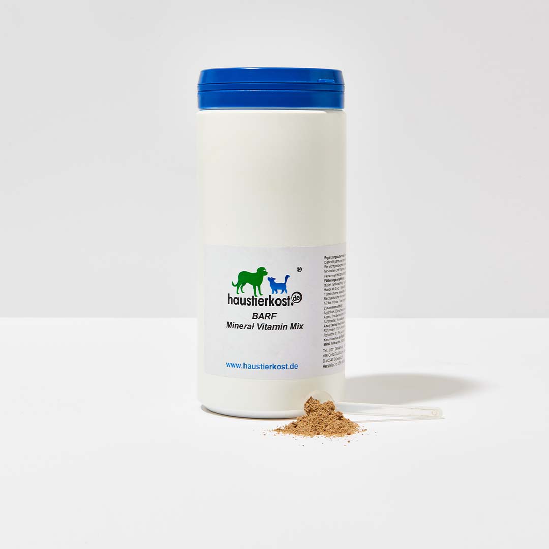 BARF Mineral Vitamin Mix 500g für natürliche Rohfütterung mit wichtigen Mineralien und Vitaminen