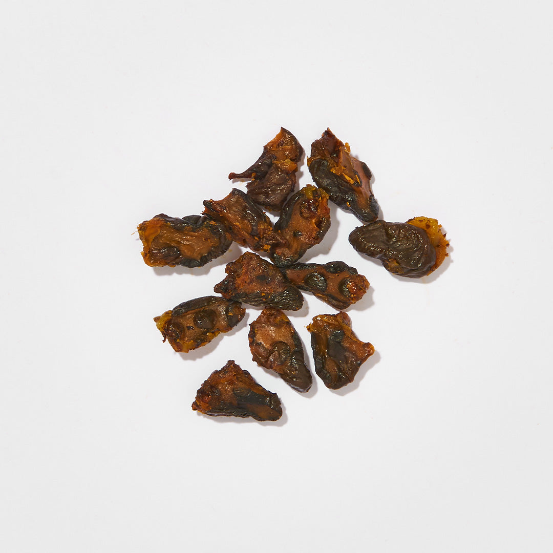 BIO Hühnerherzen DE-ÖKÖ-600, luftgetrocknet, 100 g, idealer Taurinsnack für Haustiere.