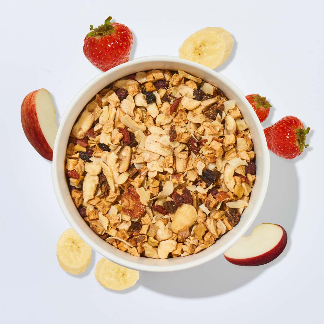 Früchte Mix 500g mit Apfel, Banane und Kokos, getreide- und gemüsefrei zur Frischfleischfütterung