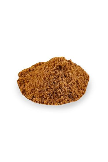 Lammknochenmehl 500 g auf weißem Hintergrund, zur Calciumversorgung beim Barfen.