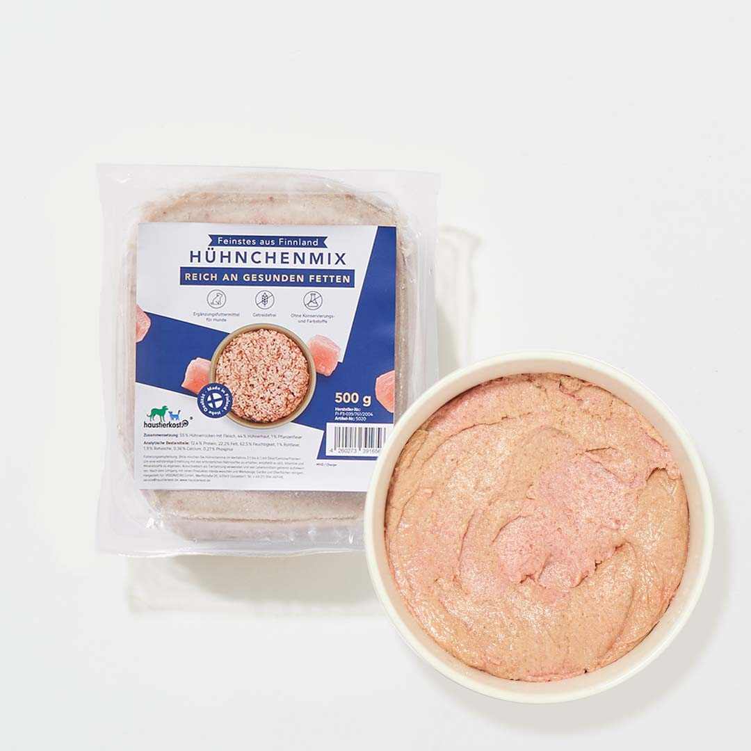 Hühnchenmix aus Finnland für die BARF-Hundeernährung.