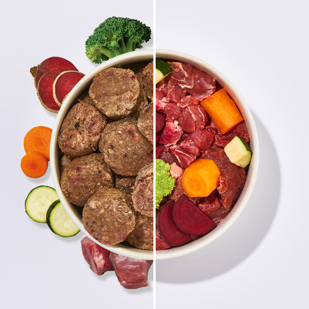 All-in-One Nuggets Rind Hundenahrung mit Monoprotein, Gemüse und hochwertigen Zutaten, ausgewogen und ohne Zuckerzusatz