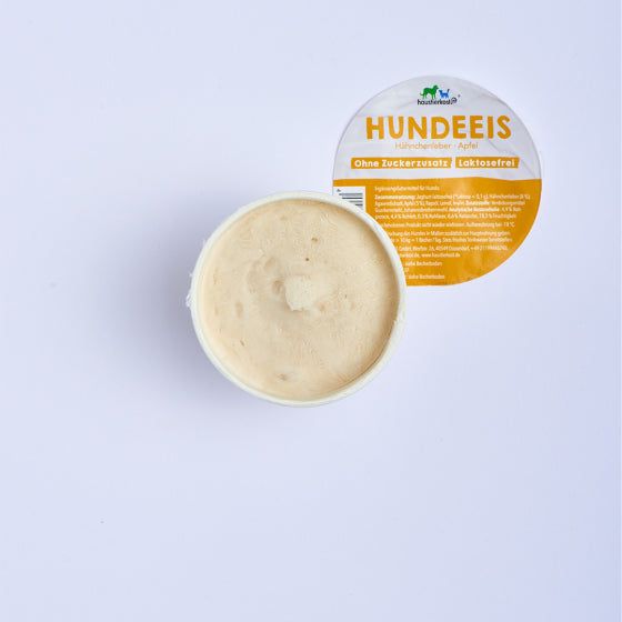 Hundeeis Becher mit Rind und Huhn à 90ml, 2er Set.