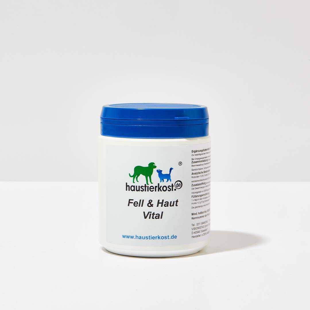 Fell & Haut Vital, 400 g Ergänzungsfuttermittel für Tiere, unterstützt bei Fell- und Hautproblemen.