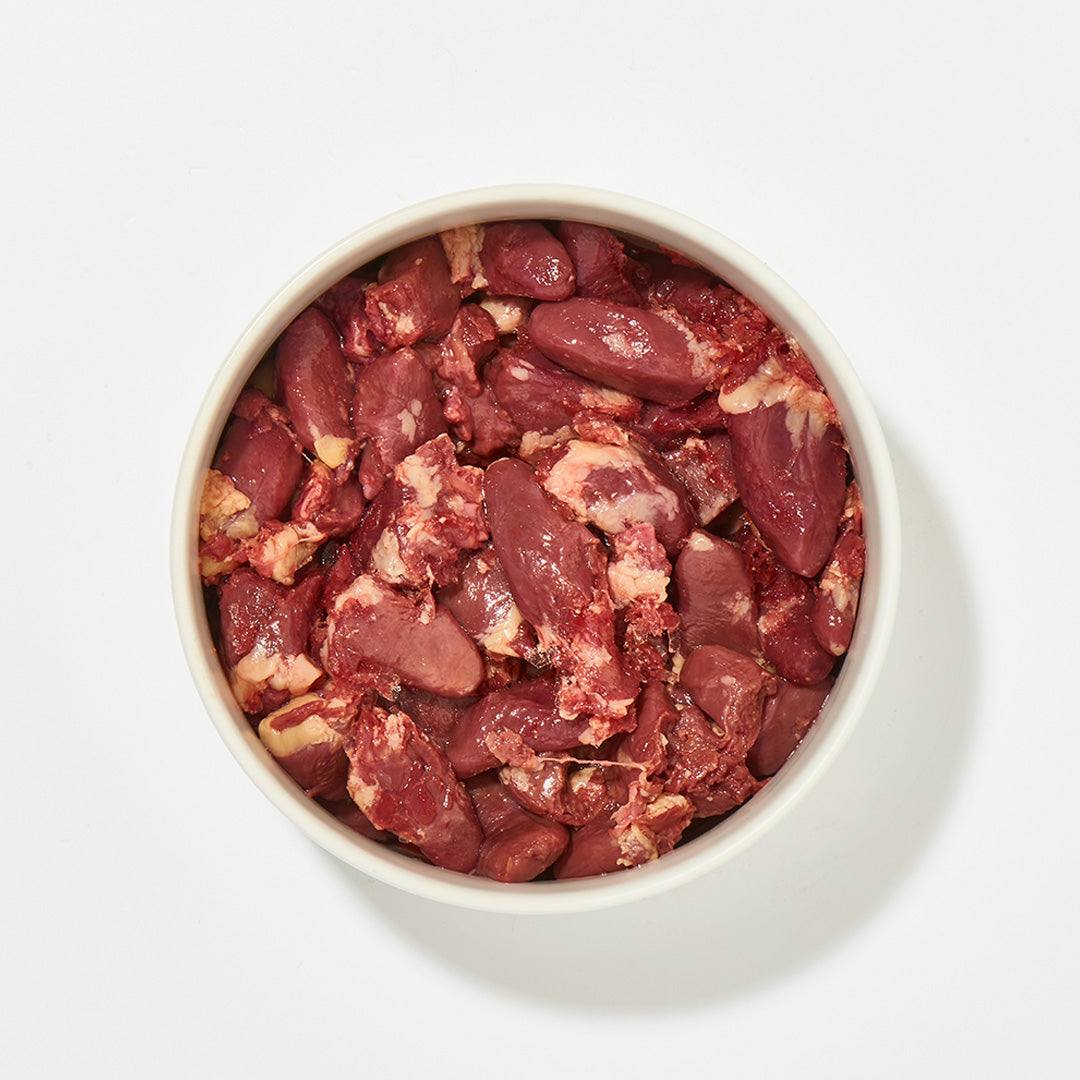 Hähnchenherzen in Schale, 500 g, natürliche Taurinquelle, gefroren.