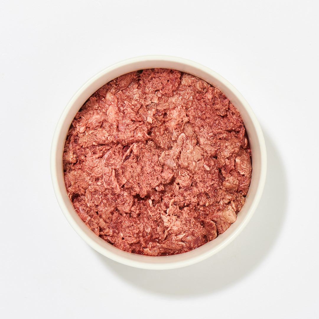 BIO-Rindermuskelfleisch in Schale, 500 g, reich an Nährstoffen, geeignet für alle Rassen.