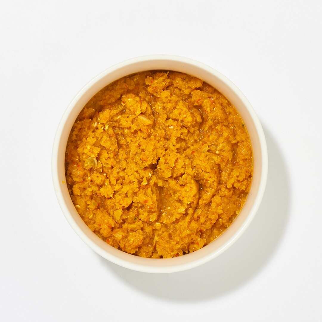 BIO Hokkaido Kürbis püriert in weißer Schale, tiefgekühlt.