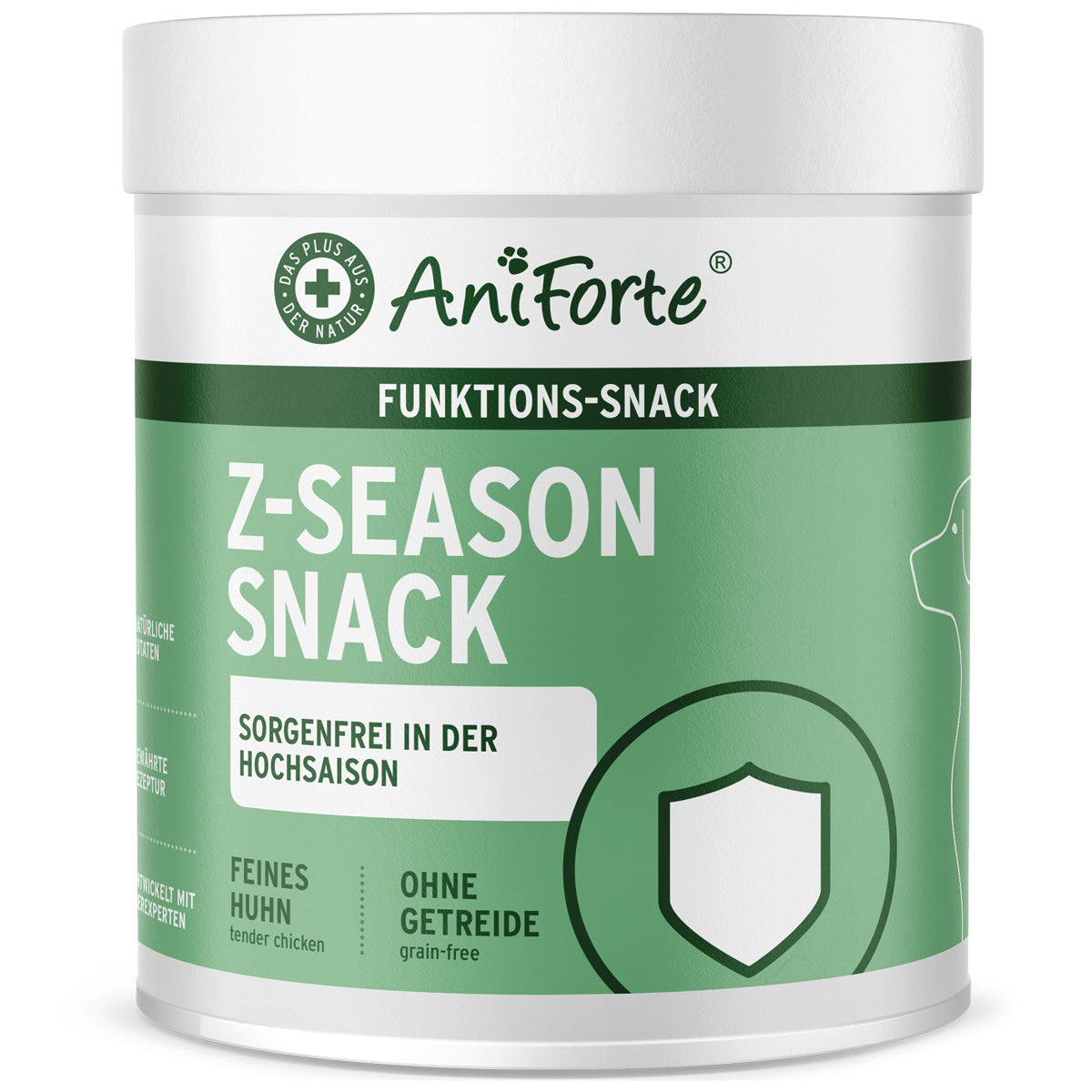 AniForte® Z-Season Snack mit Hähnchenfleisch, Schwarzkümmelöl und Zistrosenkraut für Hunde