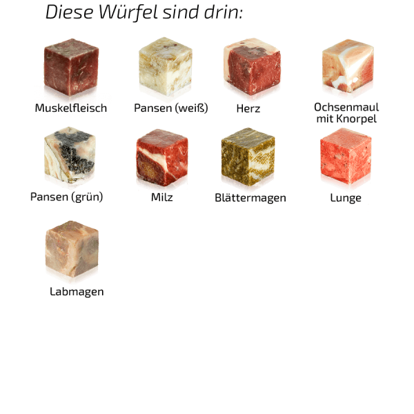 Graf Barf Sensitivmenü Rind für empfindliche Hunde, stückig und ohne Knochen