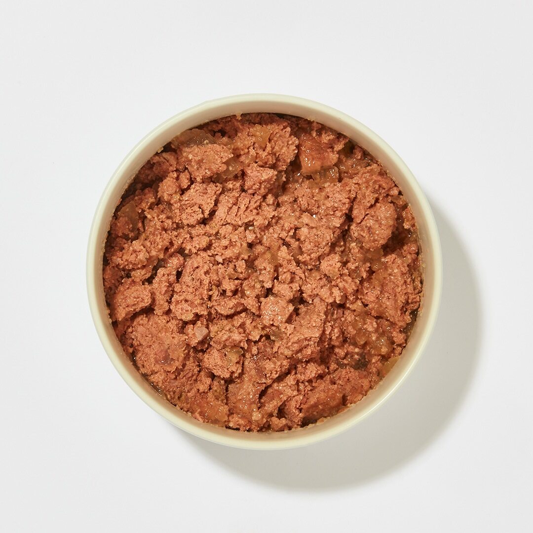 Hundefutter Huhn Pur aus frischem Hühnerfleisch ohne künstliche Zusatzstoffe, saftige Fleischmahlzeit für ernährungssensible Hunde