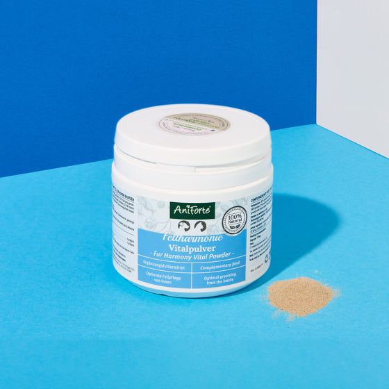 AniForte® Fellharmonie Vitalpulver 250 g Dose, natürliches Ergänzungsfuttermittel für Fell und Haut
