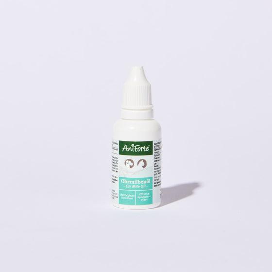 Ohrmilbenöl für Haustiere, 20 ml Flasche, AniForte® Produkt, Pflege gegen Ohrenmilben.