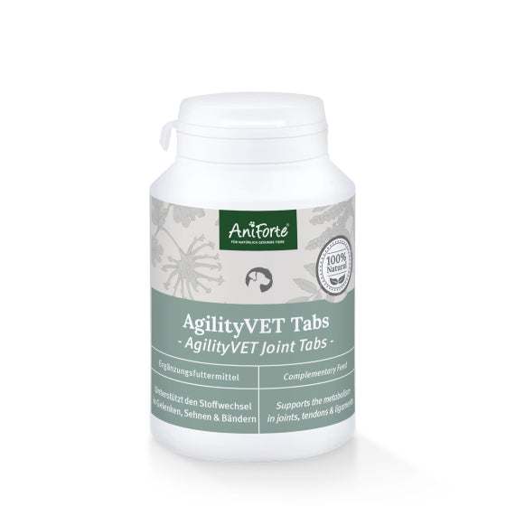AniForte® AgilityVET Gelenktabletten für Hunde, 120 Stück, zur Unterstützung der Gelenkfunktion und Agilität.