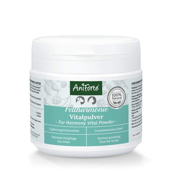 AniForte Fellharmonie Vitalpulver, 250 g Dose für gesundes Fell.