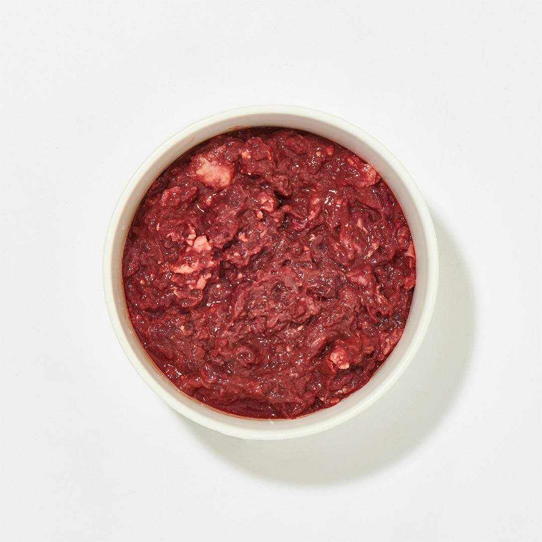 BIO-Rindernieren DE-ÖKO-007 in einer Schale, 500 g, geeignet für Hunde und Katzen.