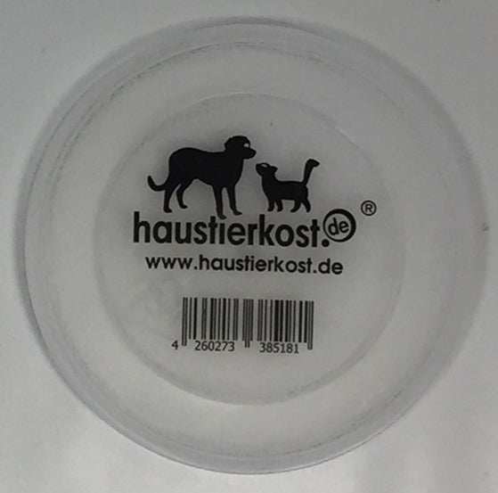 Kunststoffschnappdeckel natur Ø 73 mm für 400 g Dosen von haustierkost.de.