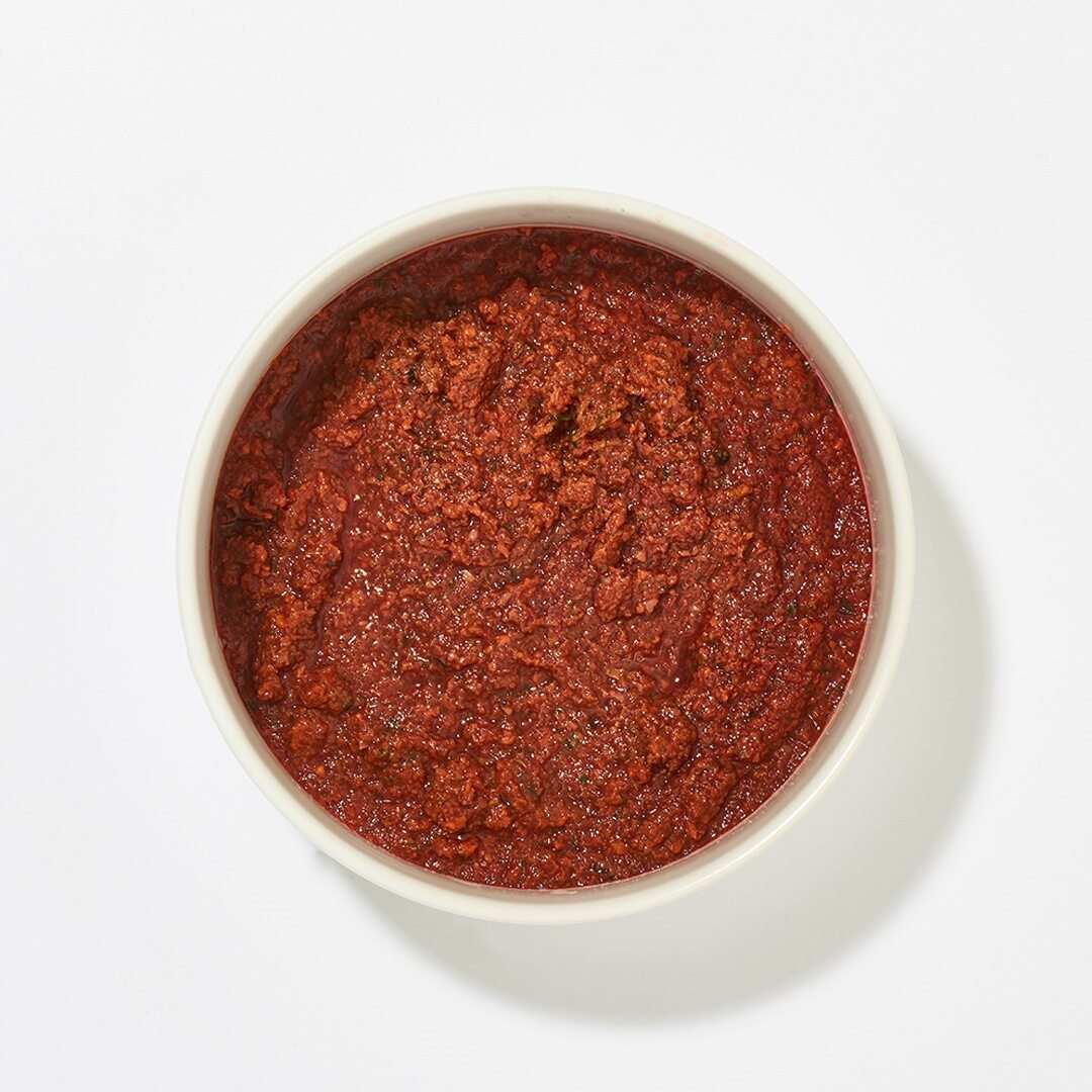 Obst-Gemüse-Mischung Nr. 2 in einer Schale, 250 g, tiefgefroren und püriert, frei von künstlichen Zusatzstoffen.