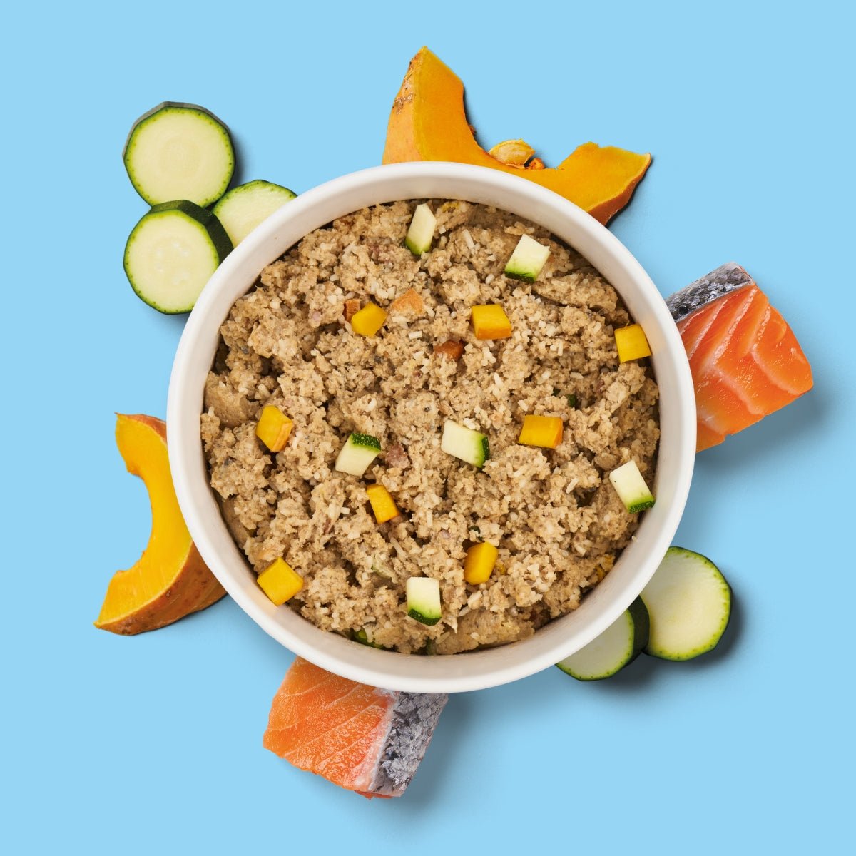 Nutriment Schonend gegartes Frischemenü Lachs, Kürbis & Zucchini - haustierkost.de®