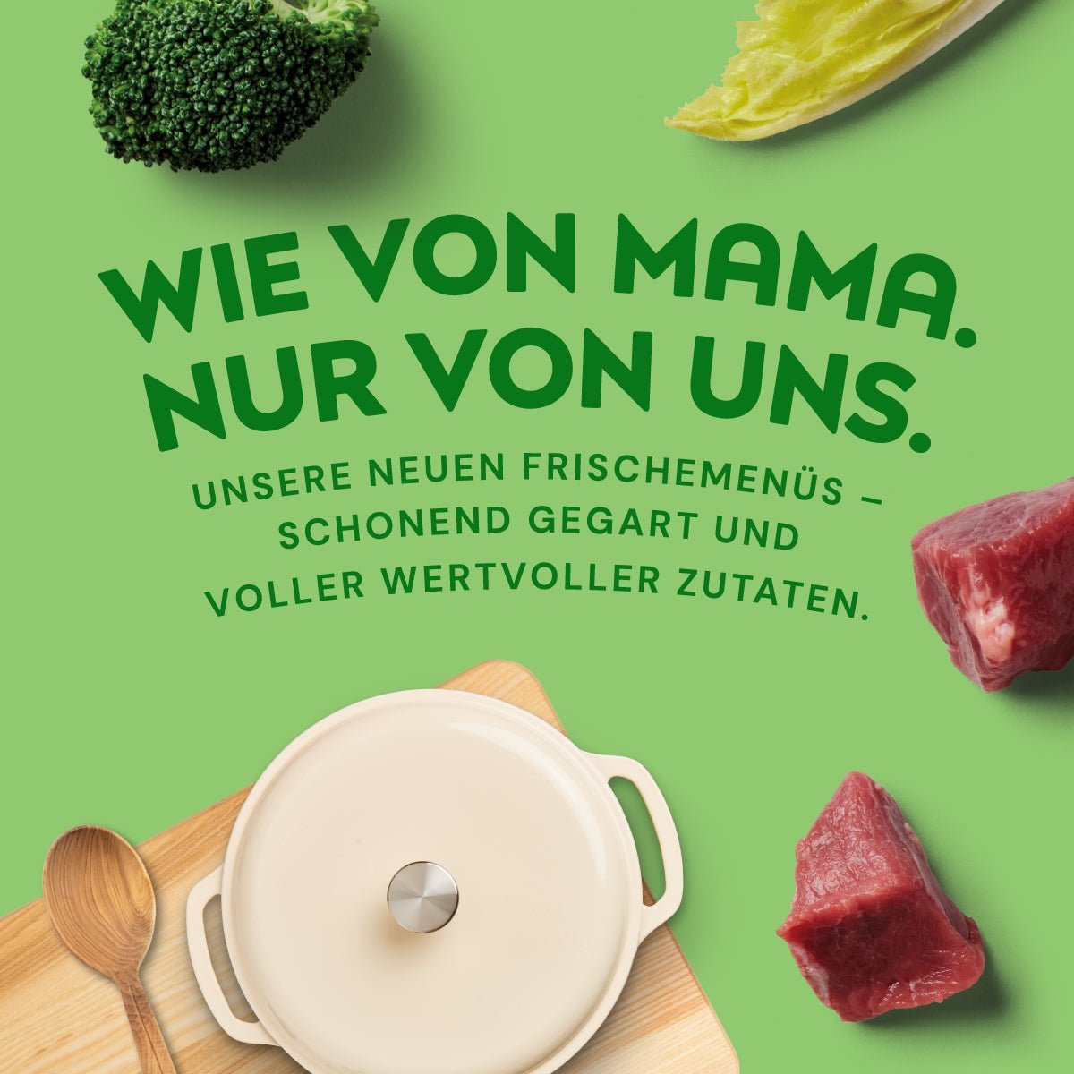Nutriment Schonend gegartes Frischemenü Lamm, Kürbis & Brokkoli - haustierkost.de®