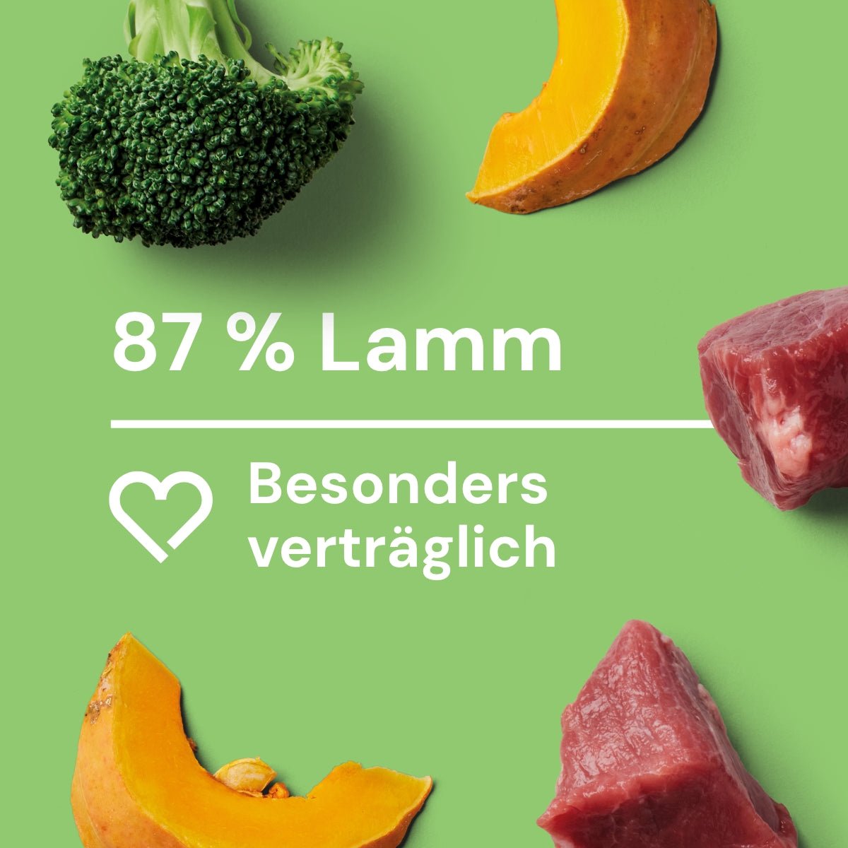 Nutriment Schonend gegarte Medaillons Lamm, Kürbis & Brokkoli - haustierkost.de®