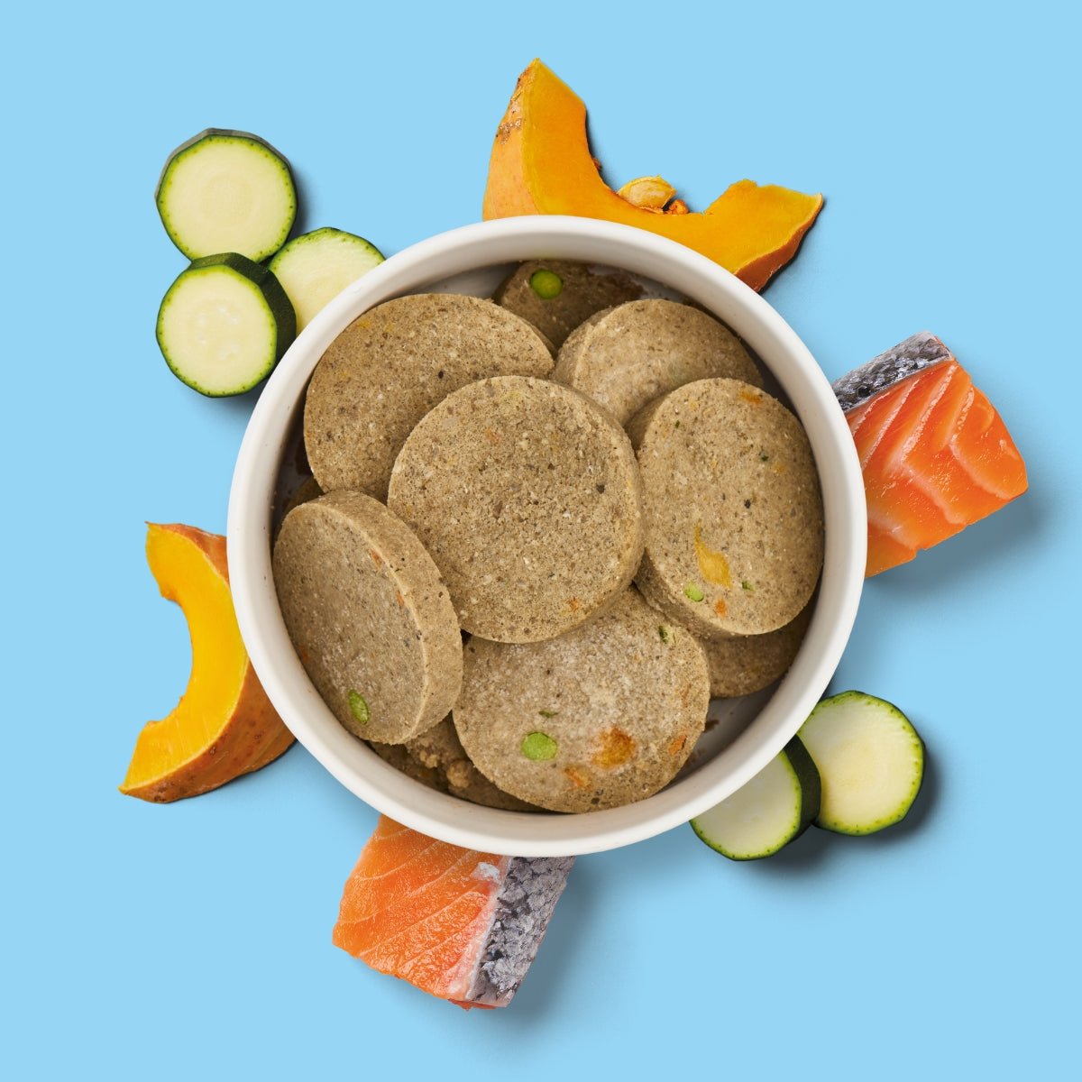 Nutriment Schonend gegarte Medaillons Lachs, Kürbis & Zucchini - haustierkost.de®