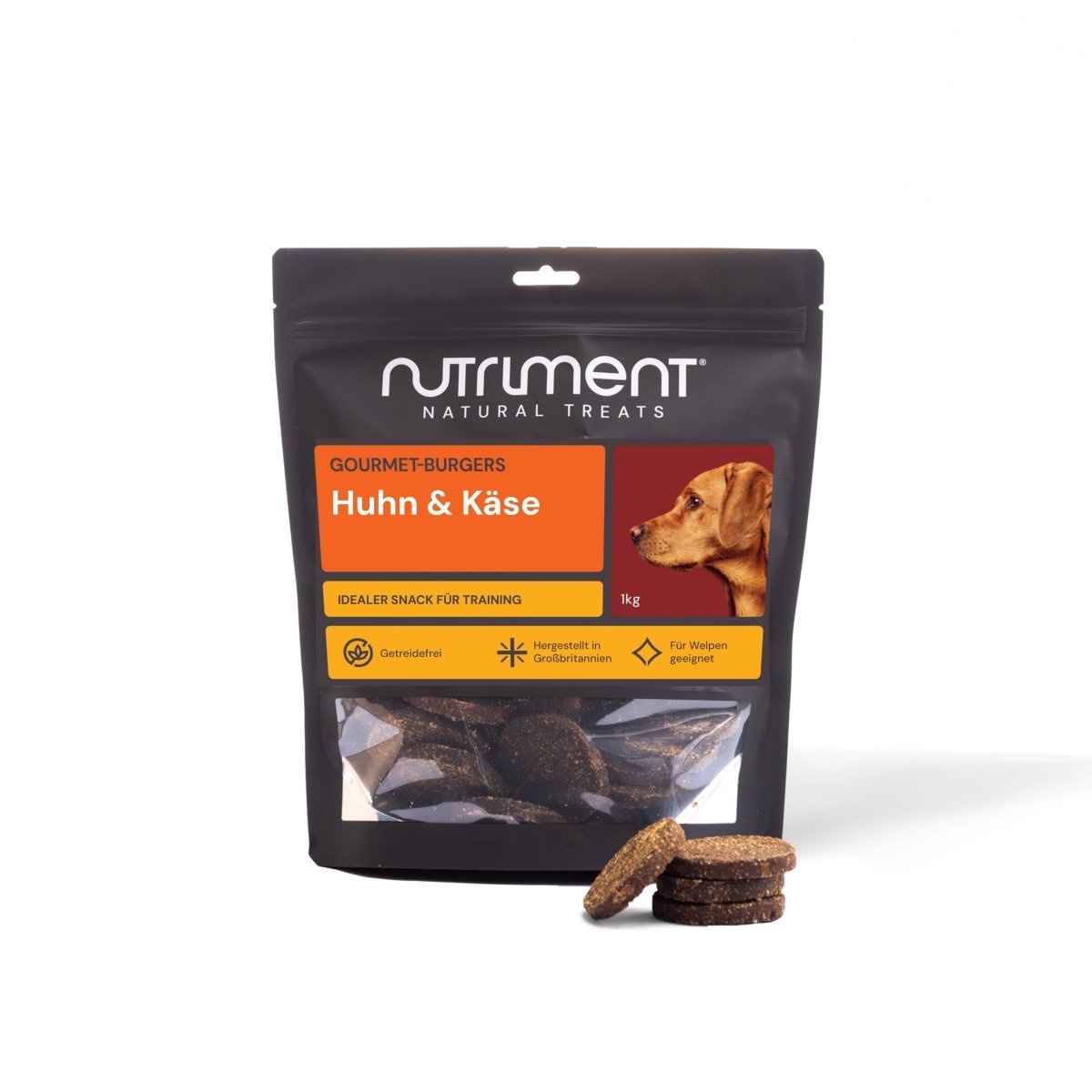 Nutriment Gourmet-Burgers-Huhn & Käse - haustierkost.de®