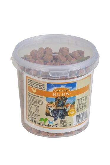 Trainies Huhn Trainingsleckerlis, 700 g, glutenfrei, fleischbasiert auf Huhn, ohne künstliche Aromastoffe.
