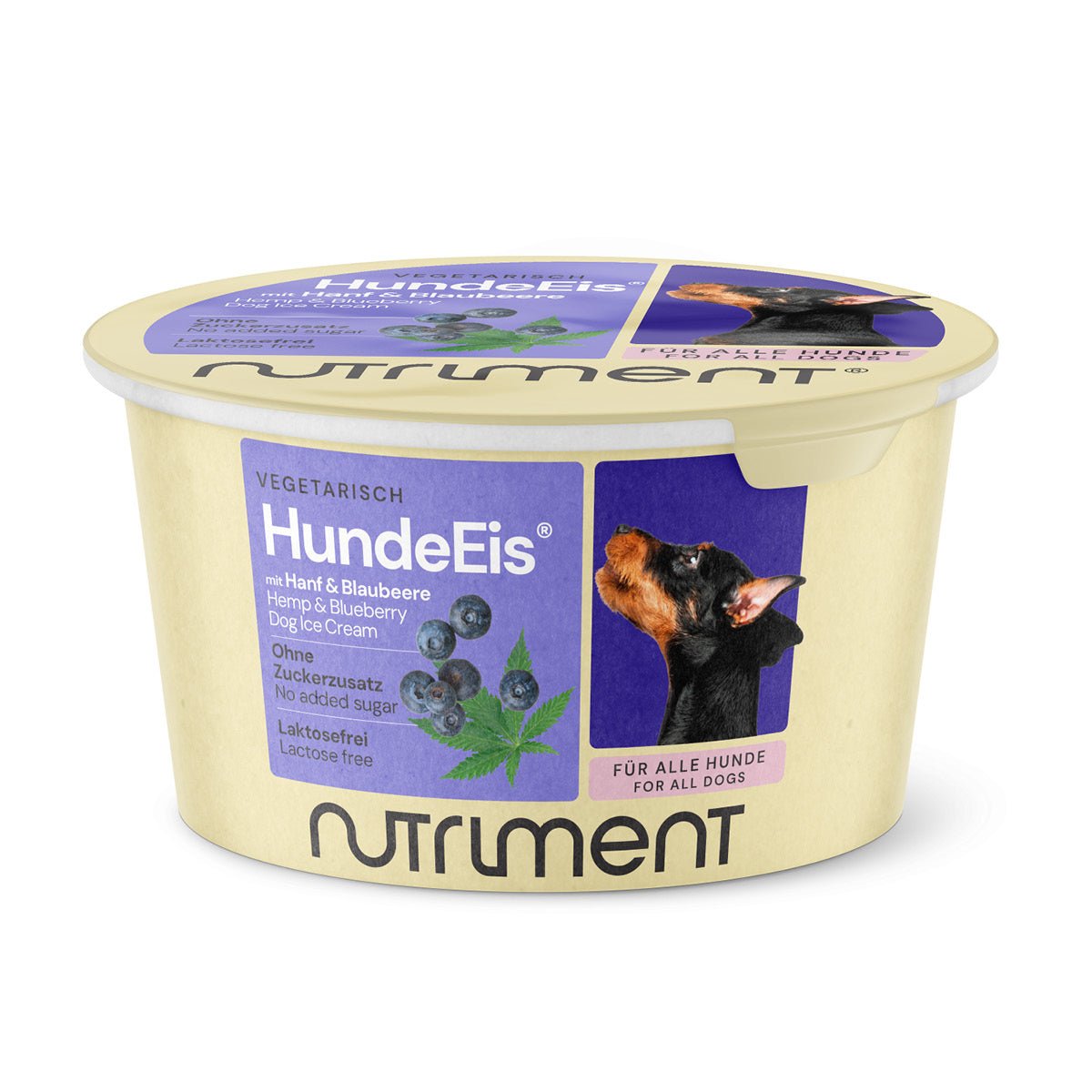Nutriment HundeEis Hanf & Blaubeere