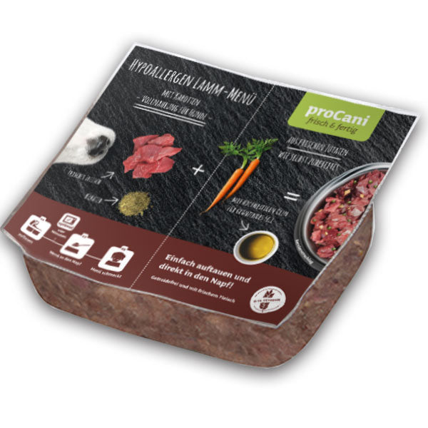 proCani Hypoallergen Lamm Komplettmenü - haustierkost.de®