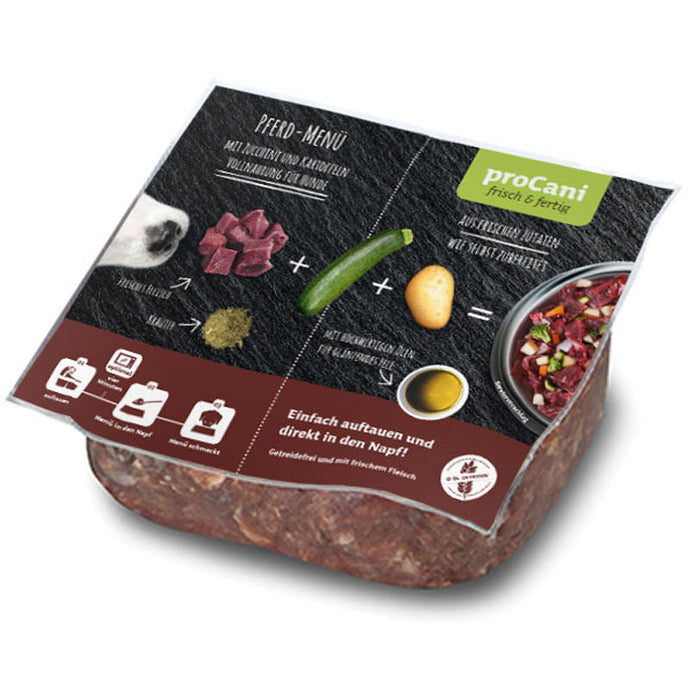 proCani Pferd Menü - frisch und fertig - haustierkost.de®