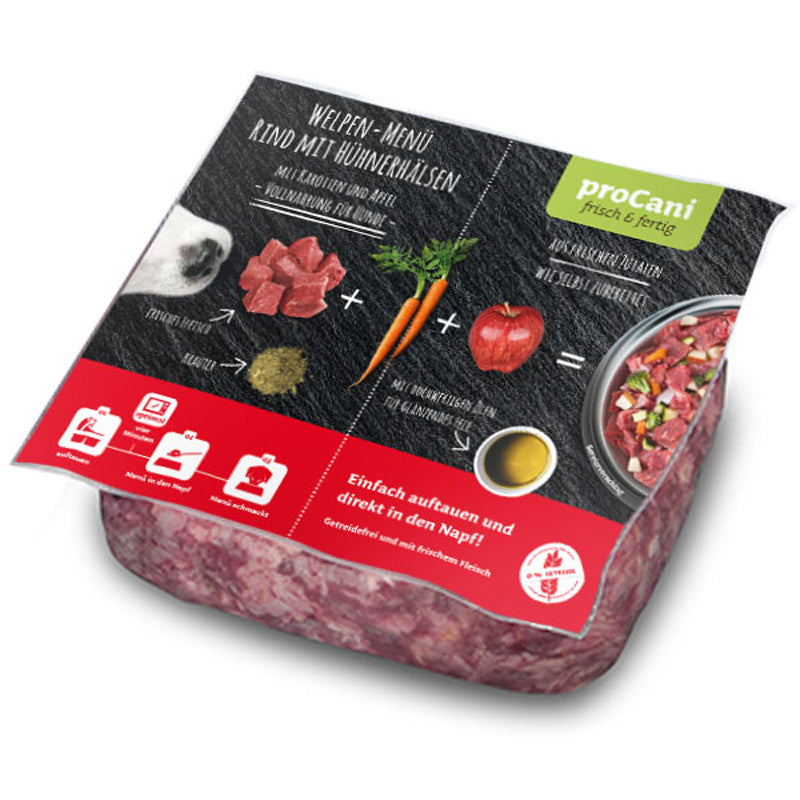 proCani Welpen Komplettmenü Rind - haustierkost.de®