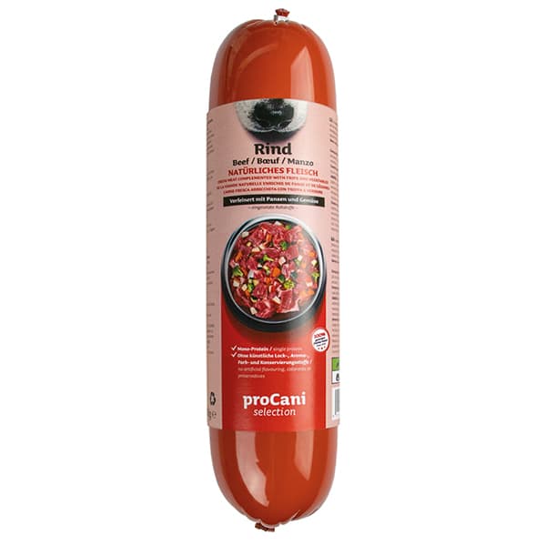 proCani selection "Rind" Menü (Kochwurst) - haustierkost.de®