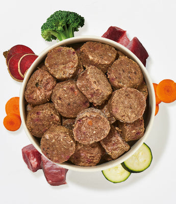 All-in-One Nuggets Rind, ausgewogene BARF-Fütterung mit Rind, Gemüse und hochwertigen Nährstoffen für Hunde