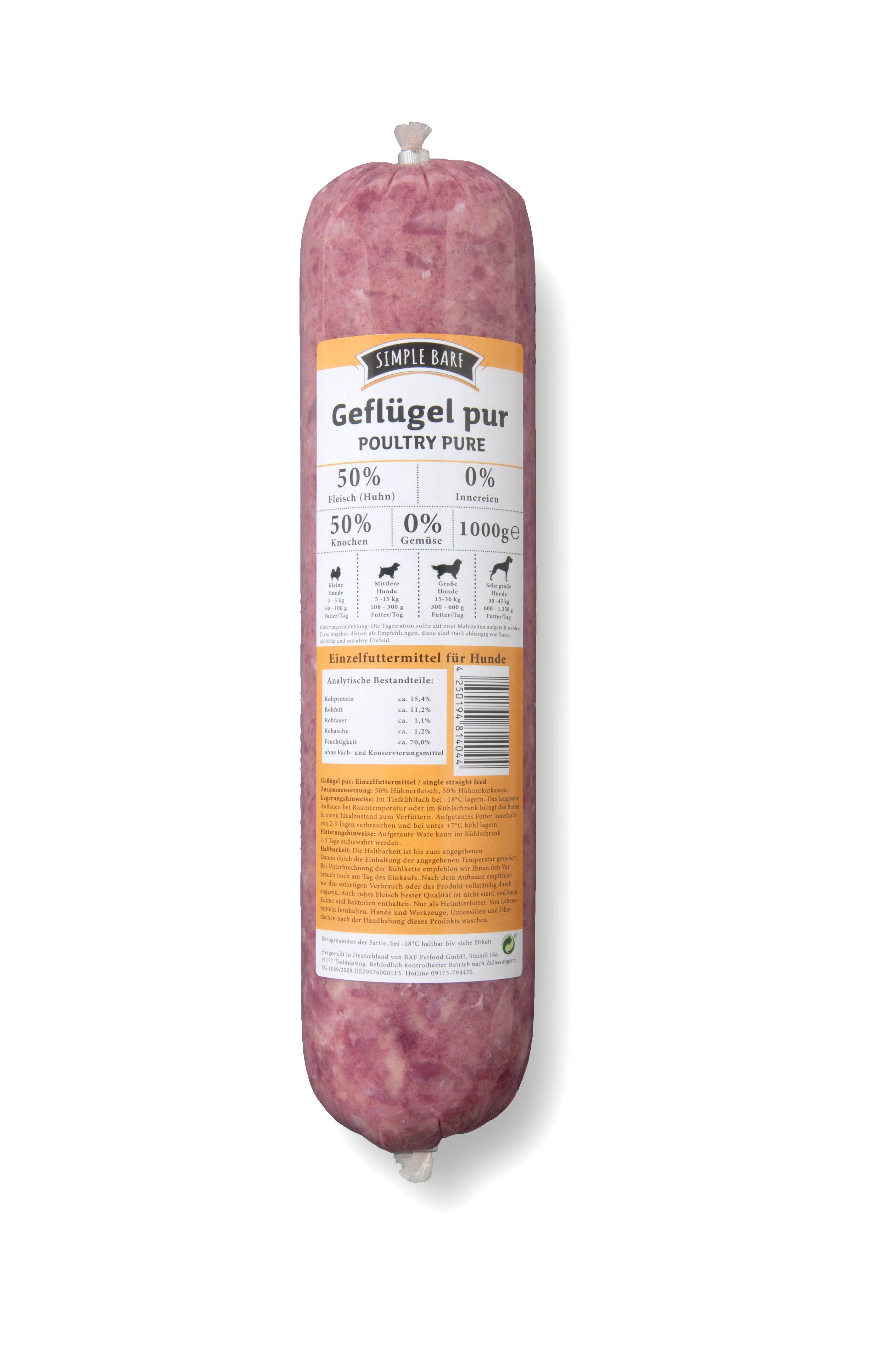 simple BARF Geflügel Pur