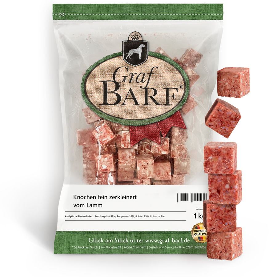 Graf Barf Lammknochen, fein zerkleinert